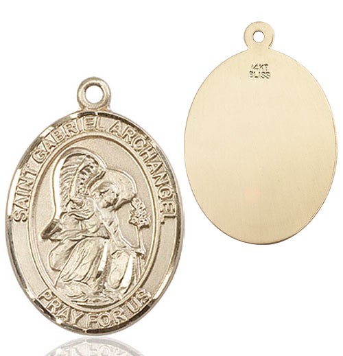 St. Gabriel the Archangel Medal - 14K Solid Gold