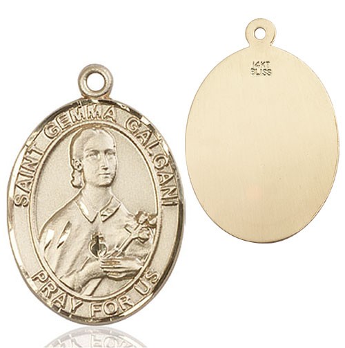 St. Gemma Galgani Medal - 14K Solid Gold