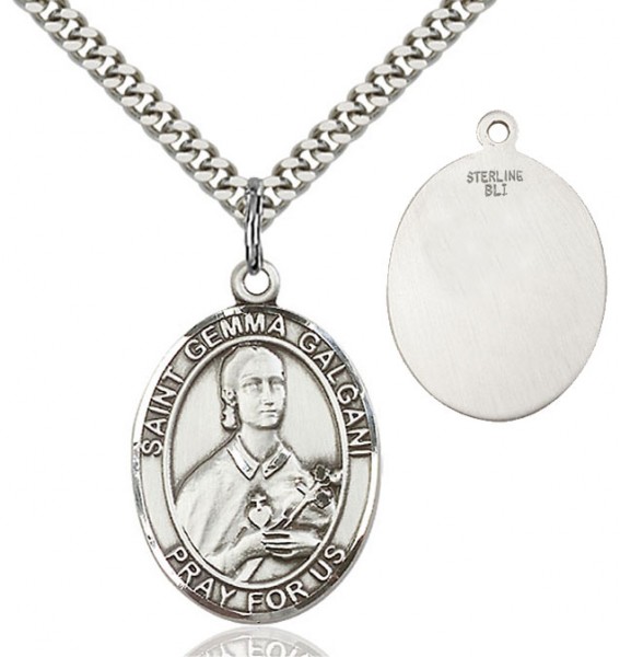 St. Gemma Galgani Medal - Sterling Silver