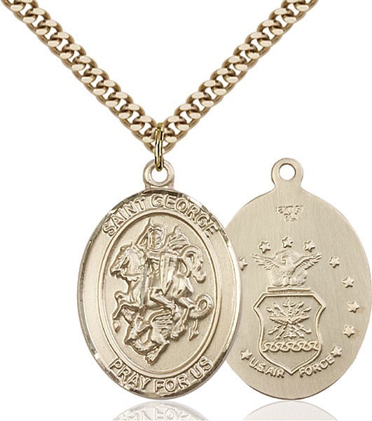 St. George Air Force Medal - 14KT Gold Filled
