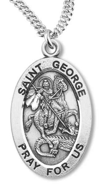 St. George Medal Sterling Silver - Sterling Silver