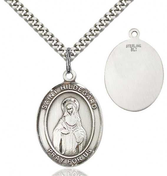St. Hildegard Von Bingen Medal - Sterling Silver