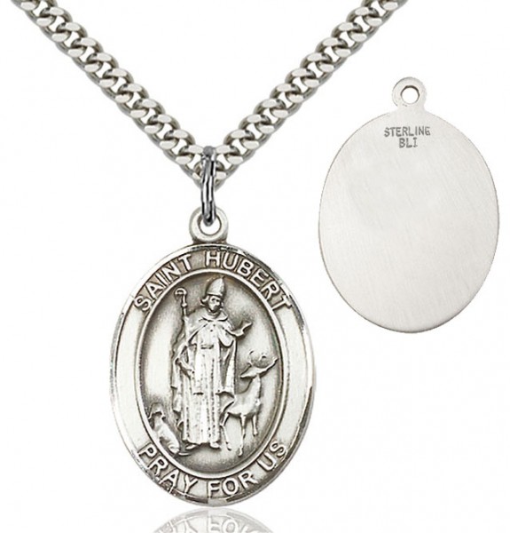 St. Hubert of Liege Medal - Sterling Silver