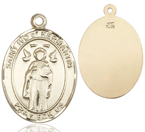 St. Ivo of Kermartin Medal - 14K Solid Gold