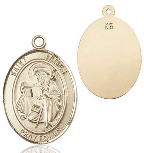 St. James the Greater Medal - 14K Solid Gold