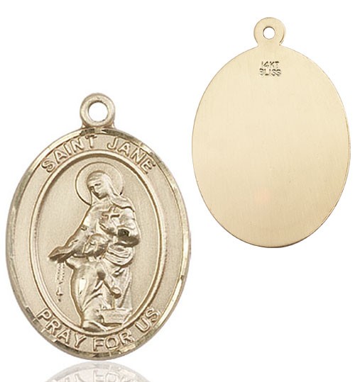 St. Jane of Valois Medal - 14K Solid Gold