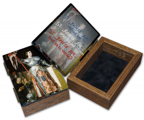 St. Joan of Arc Keepsake Box - Brown