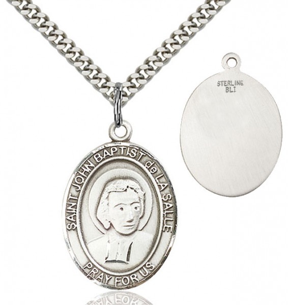 St. John Baptist de La Salle Medal - Sterling Silver