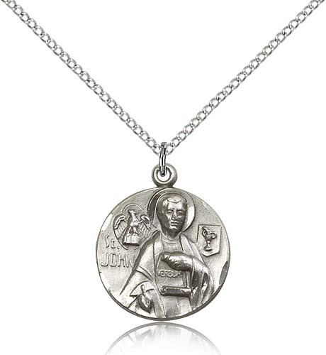 St. John The Apostle Medal - Sterling Silver