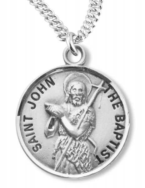 St. John the Baptist Medal - Sterling Silver