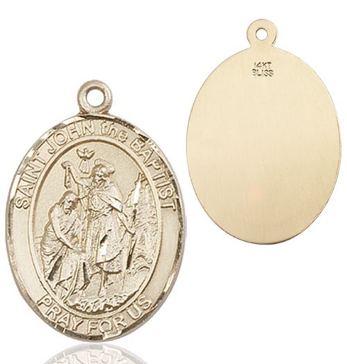 St. John the Baptist Medal - 14K Solid Gold