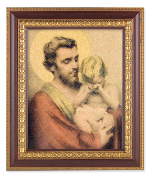 St. Joseph with Crying Jesus 8x10 Framed Print Under Glass - #126 Frame