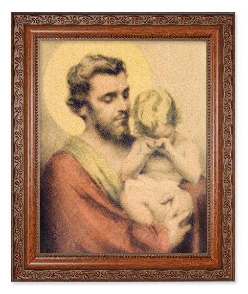 St. Joseph with Crying Jesus 8x10 Framed Print Under Glass - #161 Frame