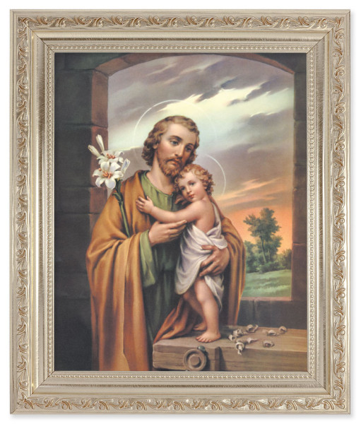 St. Joseph 8x10 Framed Print Under Glass - #164 Frame