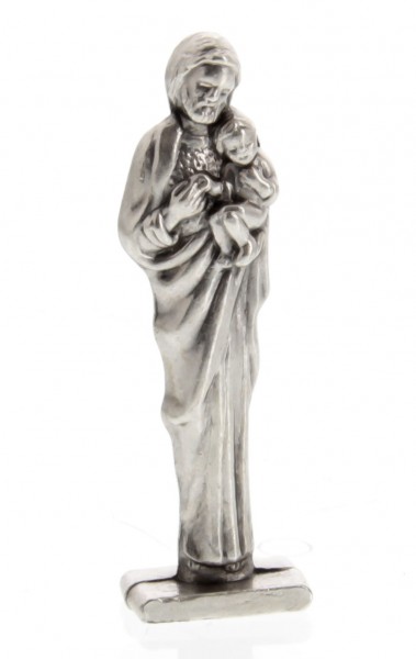 St Joseph Pocket Statue with Holy Card - Multi-Color