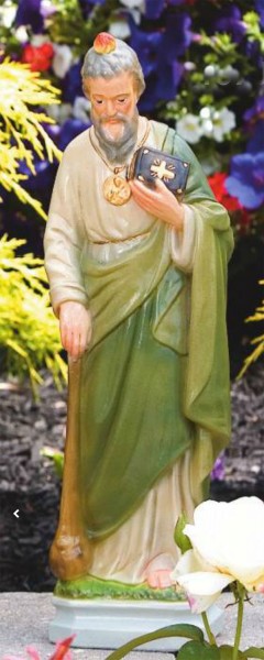 St. Jude Statue 17 Inches - Detailed Color Finish