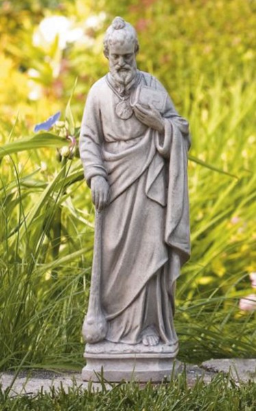 St. Jude Statue 17 Inches - Old Stone Finish
