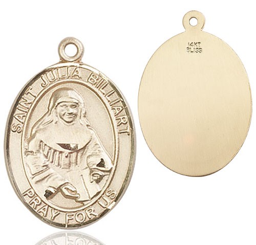 St. Julia Billiart Medal - 14K Solid Gold
