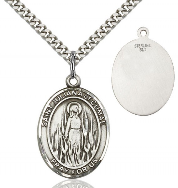 St. Juliana of Cumae Medal - Sterling Silver