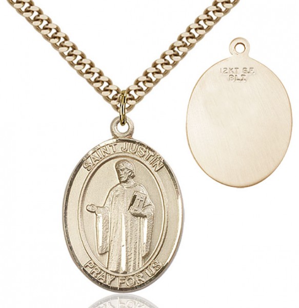 St. Justin Medal - 14KT Gold Filled