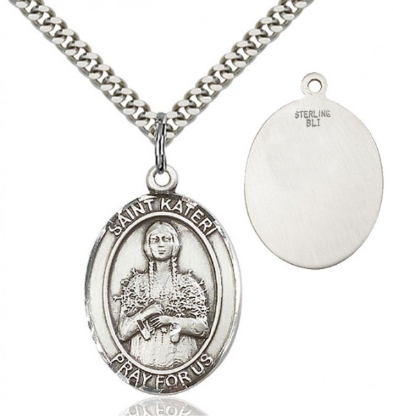 St. Kateri Medal - Sterling Silver