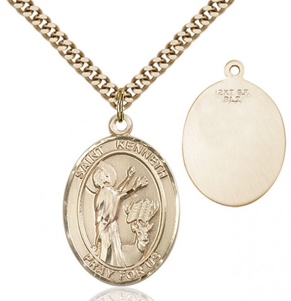 St. Kenneth Medal - 14KT Gold Filled