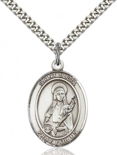 St. Lucia of Syracuse Medal - Pewter