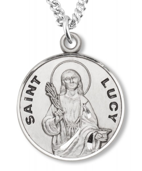 St. Lucy Medal - Sterling Silver
