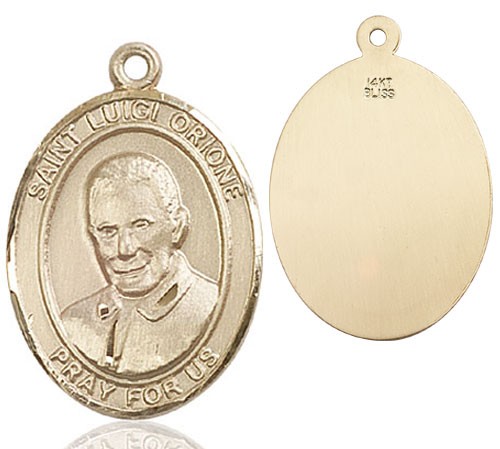 St. Luigi Orione Medal - 14K Solid Gold