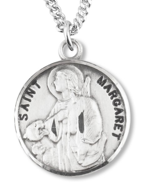 St. Margaret of Antioch Medal - Sterling Silver