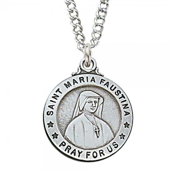 St. Maria Faustina Medal - Silver