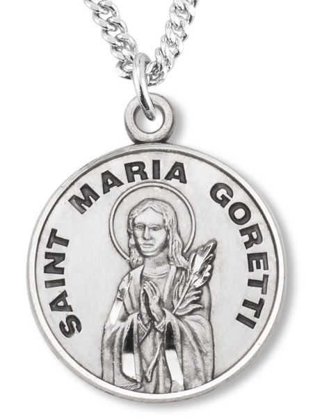 St. Maria Goretti Medal - Sterling Silver