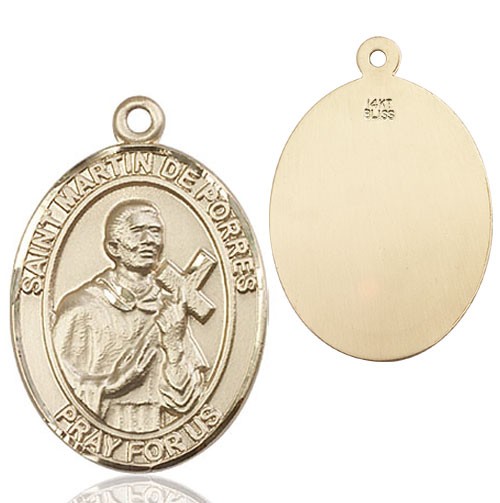 St. Martin de Porres Medal - 14K Solid Gold