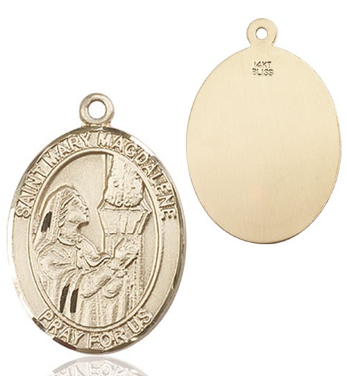 St. Mary Magdalene Medal - 14K Solid Gold