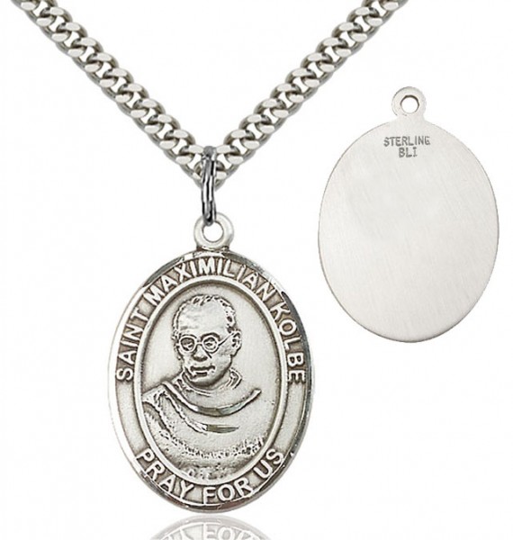 St. Maximilian Kolbe Medal - Sterling Silver