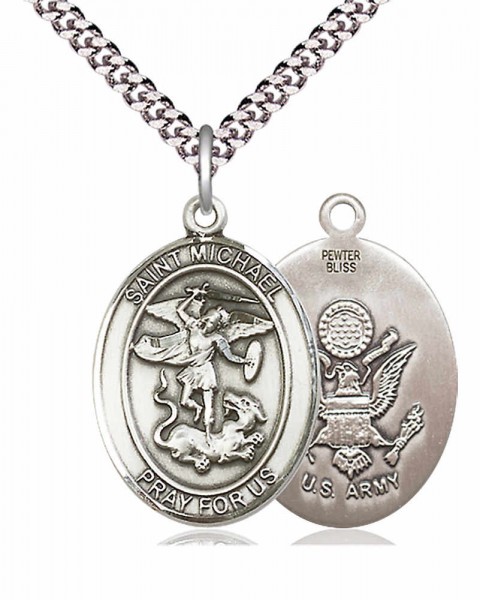 St. Michael Army Medal - Pewter