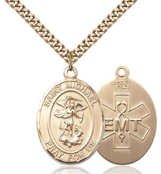 St. Michael EMT Medal - 14KT Gold Filled