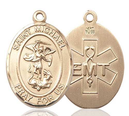 St. Michael EMT Medal - 14K Solid Gold