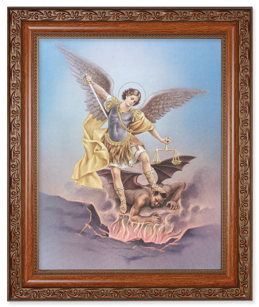 St. Michael 8x10 Framed Print Under Glass - #161 Frame