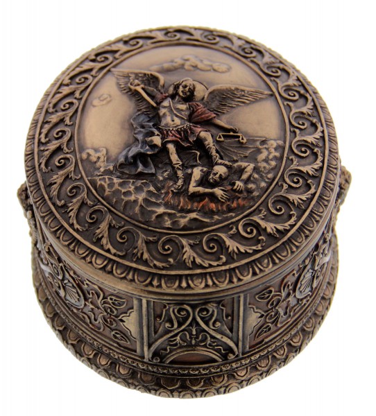 St. Michael Keepsake Box - Bronze