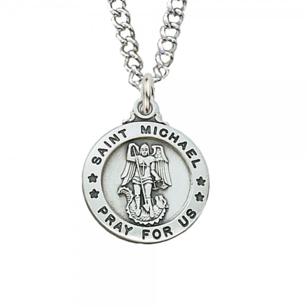 St. Michael Medal - Smaller - Silver
