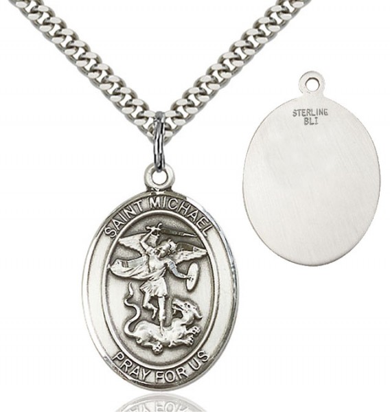 St. Michael Medal - Sterling Silver