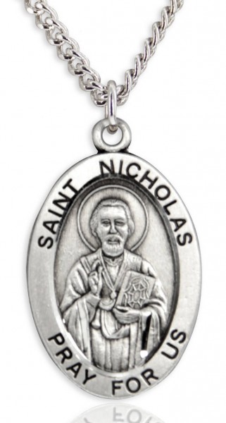 St. Nicholas Medal Sterling Silver - Sterling Silver