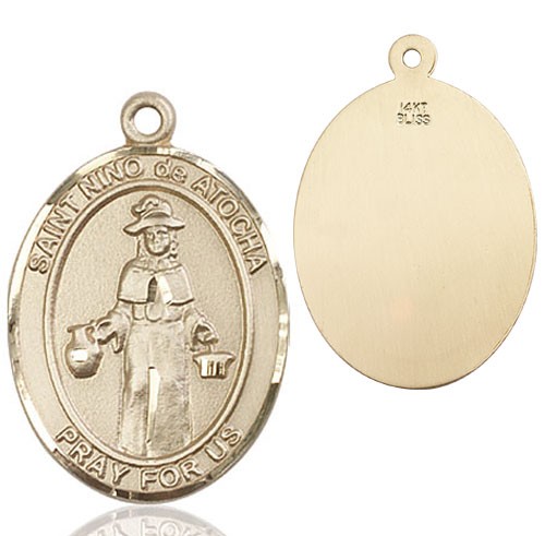 St. Ni&ntilde;o de Atocha Medal - 14K Solid Gold