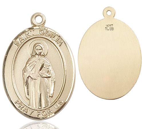 St. Odilia Medal - 14K Solid Gold