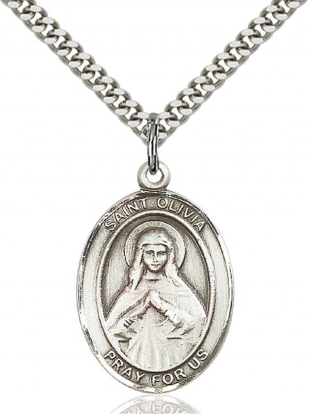 St. Olivia Medal - Pewter