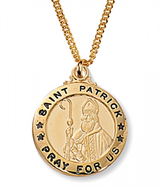 St. Patrick Medal - Gold Tone