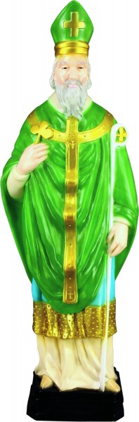Plastic Saint Patrick Statue - 24 inch - Full Color
