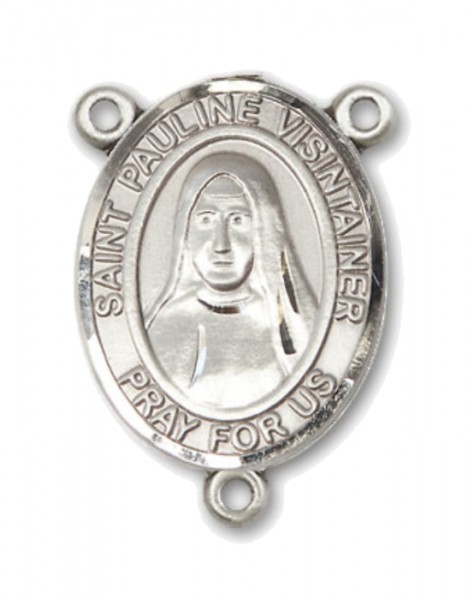 St. Pauline Visintainer Rosary Centerpiece - Sterling Silver