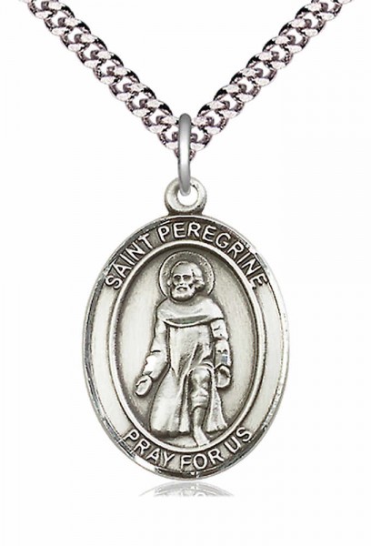 St. Peregrine Laziosi Medal - Pewter